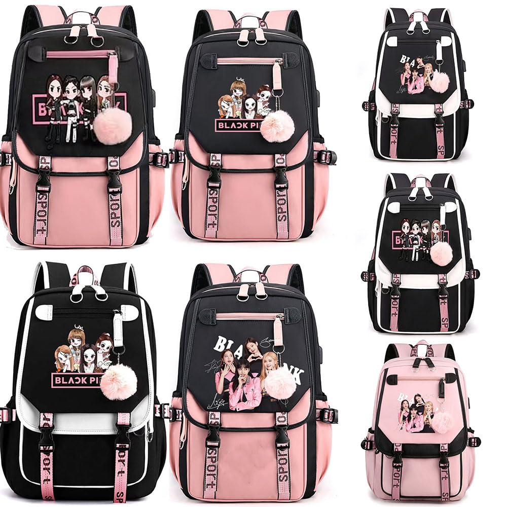 Amazon.co.jp: ブラックピンク 周辺 リュック リュックサック 大容量